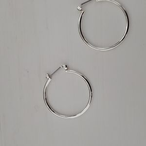Brand new sterling silver hoop earrings
